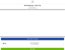 Tablet Screenshot of flamingburritounioncity.com